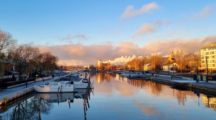 Marraskuinen näkymä Kaupunginlahdella
